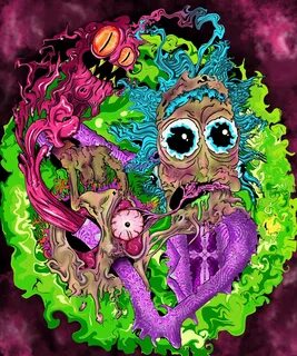 Trippy rick and morty #rickandmorty #rick #picklerick #morty