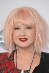 Cyndi Lauper Wavy Pink Hairstyle Steal Her Style