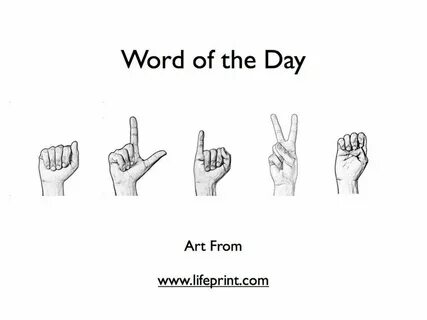 Word of the Day in ASL Fingerspelling. Asl sign language, Si