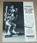 1985 печатная реклама-Soloflex Бодибилдинг сексуальный парен