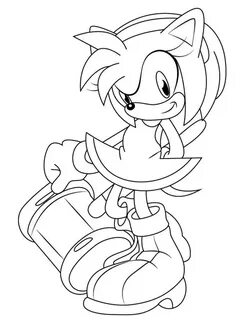 Amy Rose coloring pages. Free Printable Amy Rose coloring pa