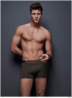 Edward Wilding Models Underwear for Simons