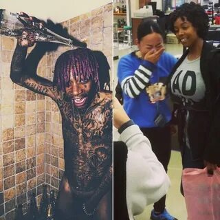 INSTAGRAM FOOLERY: Wiz Khalifa POSES In The Shower…NAKED + S