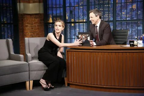 ZOEY DEUTCH on the Set of Late Night with Seth Meyers in New York 12/13/2016 - H