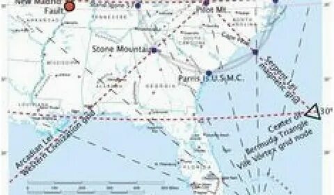 Map Of Ley Lines In Tennessee - Pinellas County Elevation Ma