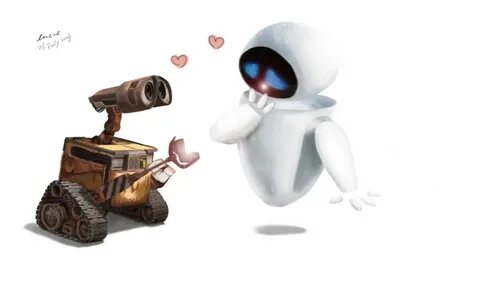 Download Wall E Eve By Encreink On Deviantart Wallpaper HD. 