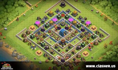 Town Hall 12 - TROPHY Base Map #5 - Clash of Clans Clasher.u