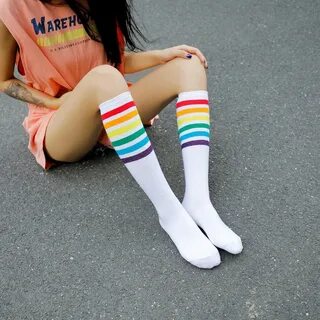 Özelleştirilmiş Uzun Şerit Okul Tüp Genç Seks Kız Çorap - Bu