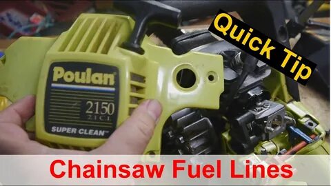 Poulan 2150 Chainsaw Fuel Line Configuration and Alternative