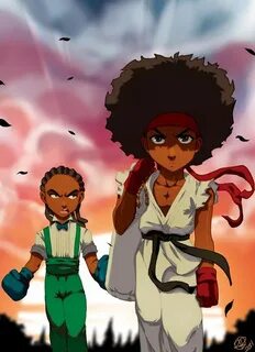 Boondocks/ Street Fighter crossover Alternative art Art, Boo