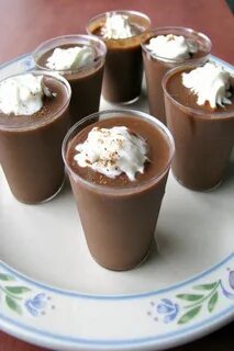 Chocolate Eggnog Pudding Shots Recipe (With images) Pudding 
