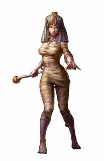 Female Mummy Lord - Sorcerer - Ankana - Pathfinder PFRPG DND