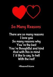 reasons why i love you poem Love poems and quotes, Real rela