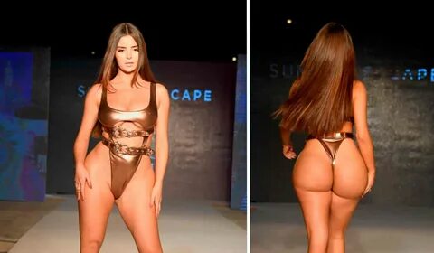 Watch: Demi Rose flaunts insane curves as model steals show 