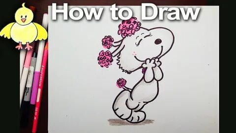 Drawing: How To Draw Fifi (Snoopy's Girlfriend) from the Pea