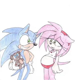 Sonamy: Pregnant Amy Rose by Crystal-CM -- Fur Affinity dot 