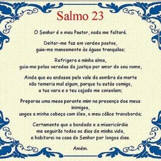 O Semhor e o Meu Pastor Salmo 23, Salmo, Mensagens
