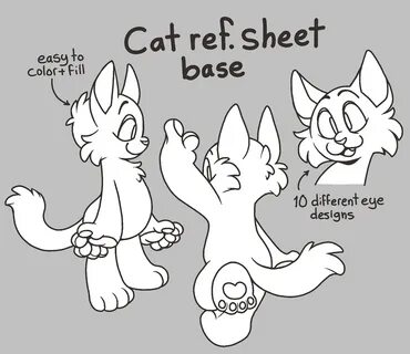 Furry Ref Sheet Base Fox - Viase Wallpaper