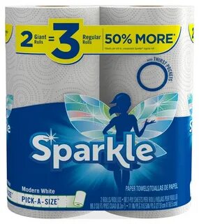 Sparkle 21922 Paper Towel, 11 in L, 6-1/2 in W