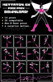 FIXED Mettaton EX Pose Pack by JoeySandbag on DeviantArt