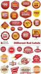 Vectors - Different Red Labels " Территория дизайнера и веб-
