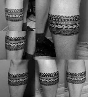 Mens Polynesian Leg Tattoo Band #Filipinotattoos Leg band ta