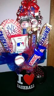 Baseball coach gift Valentine's day gift baskets, Valentines