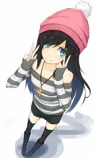 Anime girls with beanies Animoe