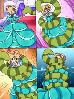 Snake squeeze Princess Rosalina by TightSquish on DeviantArt