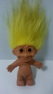 Russ Naked Troll Doll Vintage Yellow Hair Etsy