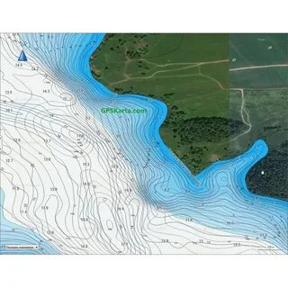 Карта глубин Рузского водохранилища HD для Garmin 2017, подр