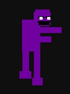 Camiseta "FNAF Purple Guy de 8 bits" de mattwilldo Redbubble