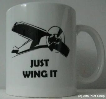 Just Wing It Alfa Pilot Shop Ceramic Mug Care Mug Capacity 3