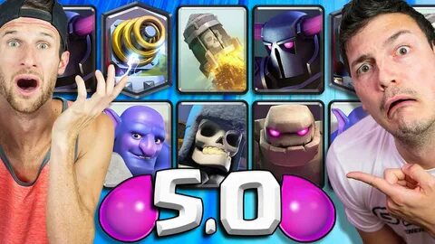 5.0 DECKS Nick & Molt 2v2 - Clash Royale - YouTube