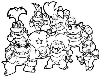 100 Coloring Pages Mario for Free Print Mario and Luigi Colo