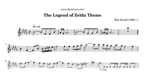 The Legend of Zelda Theme (K. Kondō) - Free Flute Sheet Musi