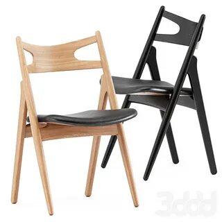 CH29P Sawbuck chair by Carl Hansen - Стулья - 3D Модель