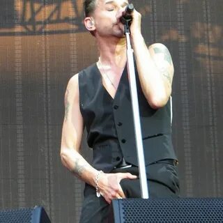 Dave Gahan of Depeche Mode. Good Lord what is that he is hol