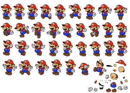 Mario Sprite Paper - Lindia Sintia