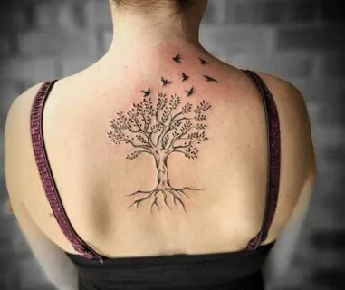 Tattoo * Подборка тату на тему: Дерево на спине (71 фото)
