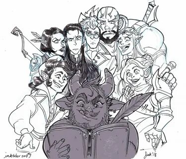 Jakface is now at @mollyartwork on Twitter: "#inktober2018 Day 9 - Vox Machina l
