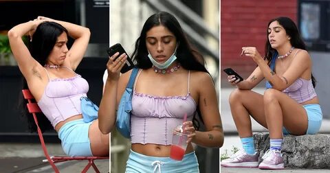Lourdes Leon smokes and has lunch with pals after mum Madonna posts topless pict