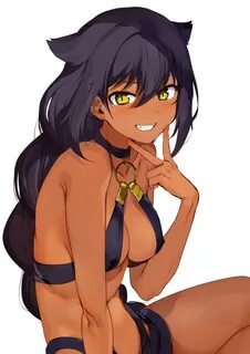 Safebooru - 1girl black hair braid breasts clenched teeth co