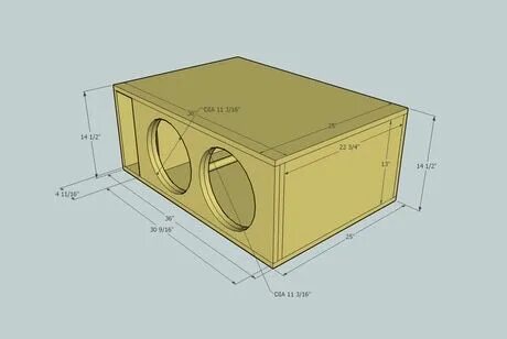 1 Woofer Enclosure Design Subwoofer box design, Box design, 