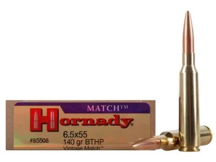 Hornady Vintage Match Ammo 6.5x55mm Swedish Mauser 140 Grain