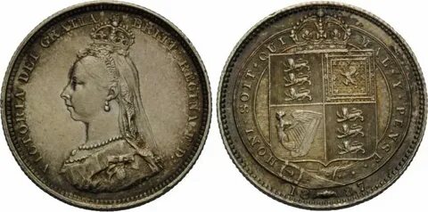 Großbritannien, Shilling 1887, Victoria, 1837-1901, winz. Rd