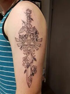 Master Sword Tattoo Zelda tattoo, Geek tattoo, Gaming tattoo