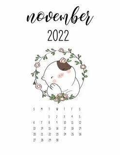 Cute Calendar 2022 Printables - World of Printables