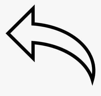 Back Curved Svg Icon - Curved Arrows White Png , Free Transp
