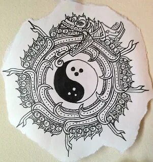 Yin Yang Mayan Ouroboros by CHOXBBLGUM on DeviantArt